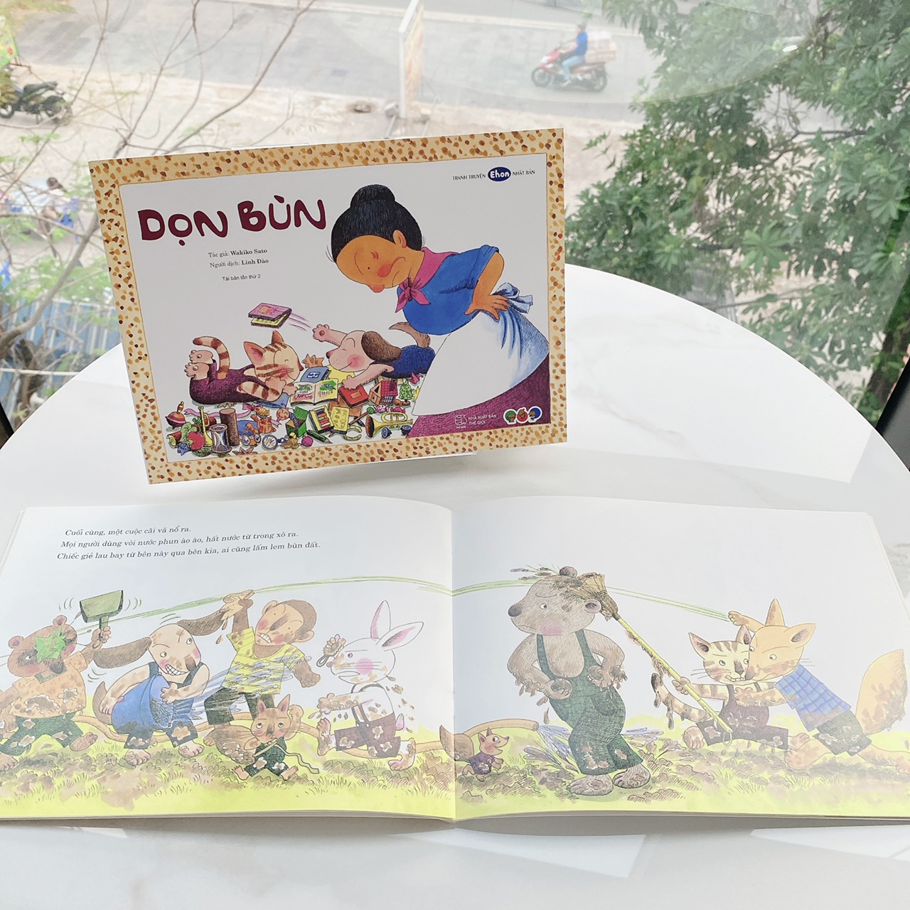 Sách Ehon cho bé từ 3 tuổi - Phát triển tư duy Dọn bùn (Tranh truyện Ehon Nhật Bản cho bé)