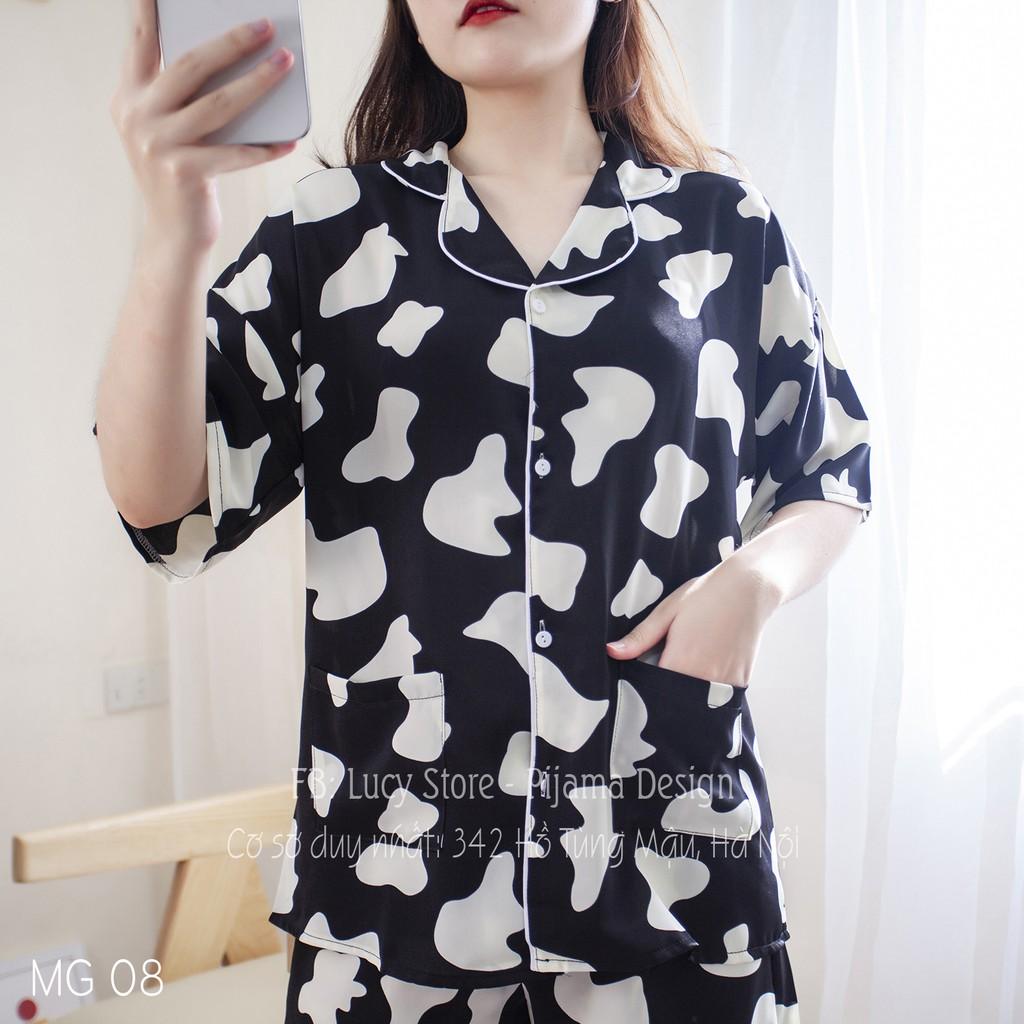 Bộ Ngủ Bò Sữa Lụa Nhập Chuẩn Loại 1 Thời Trang Hàn Quốc Cực Hot