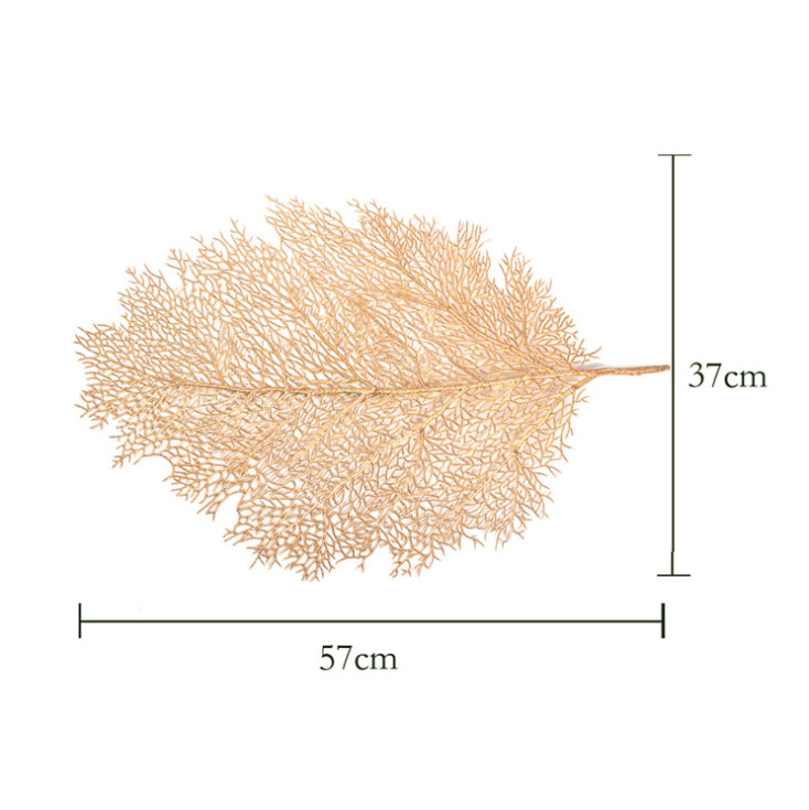 Lót bàn ăn Set 2pcs Placemat Vinyl Leaves