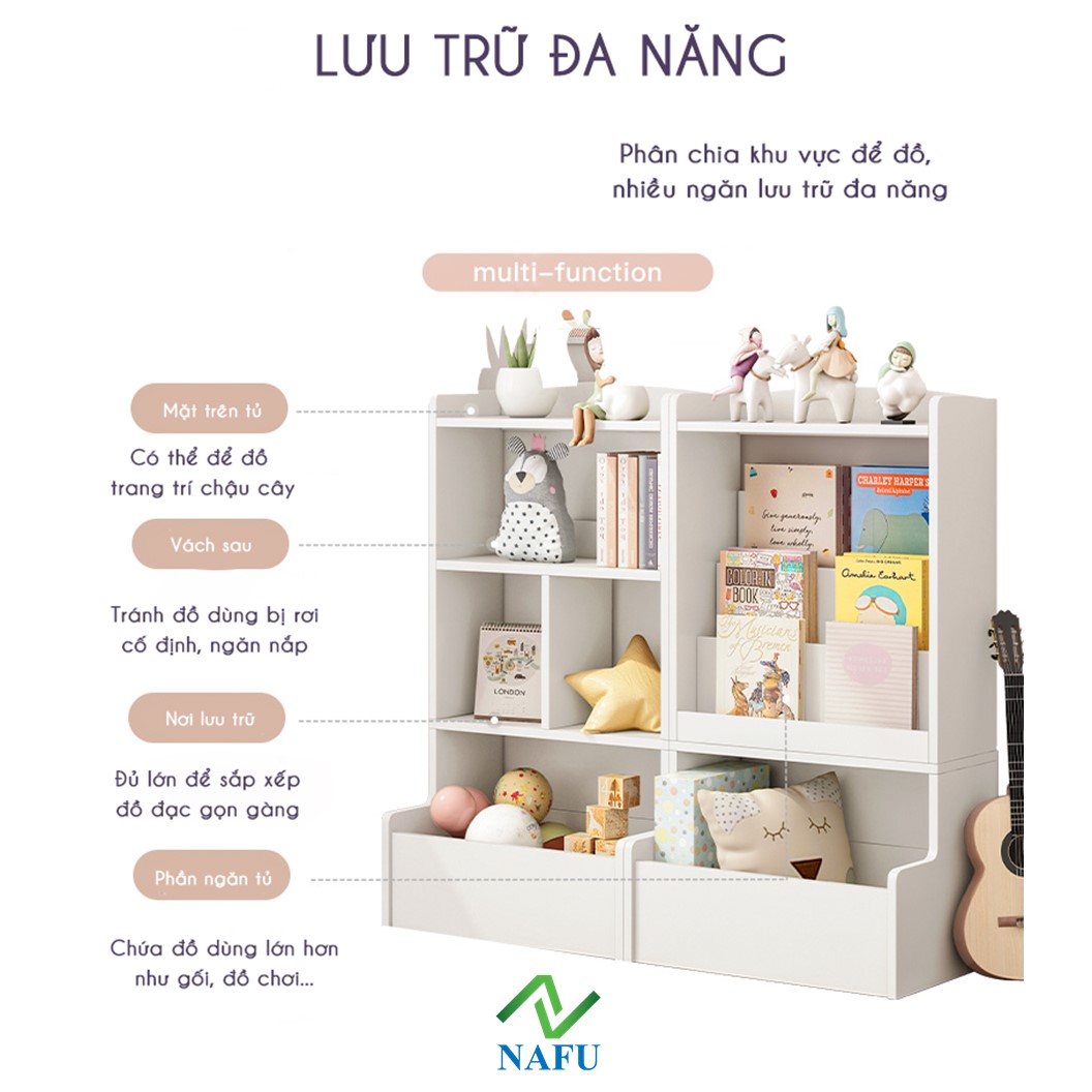 Kệ Sách Cho Bé Chil Shelf, Tủ Để Đồ Chơi Cho Bé Nhỏ Gọn, An Toàn Thân Thiện Tiện Lợi GP158