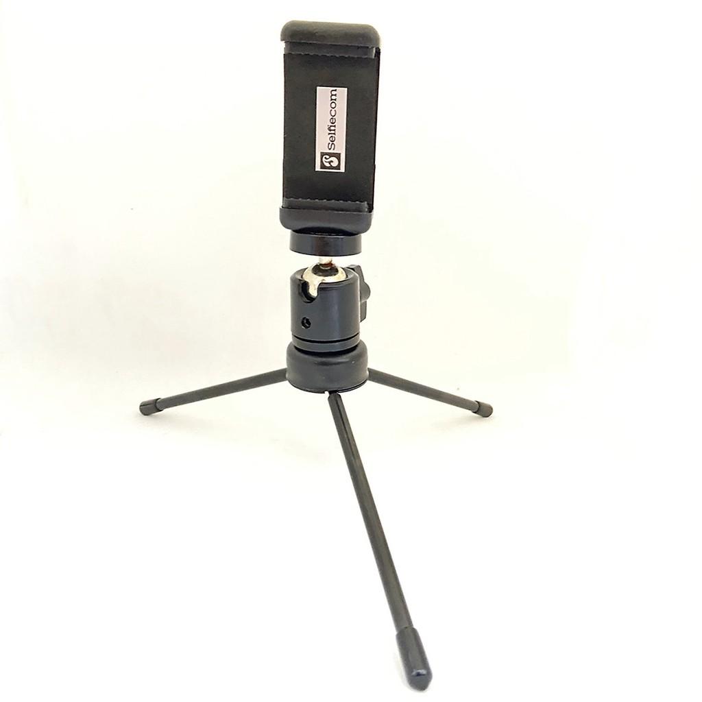 Bộ đèn livestream mini 3 chế độ 16cm có giá đỡ 3 chân xoay 360 kèm kẹp điện thoại