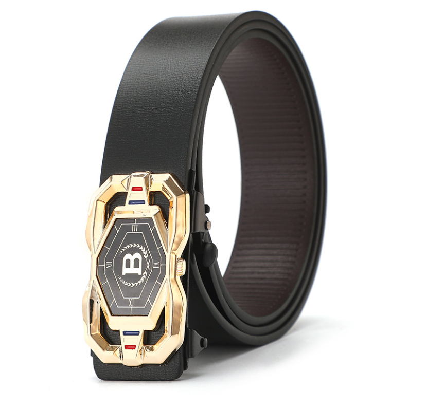 Dây lưng thắt lưng nam mặt khóa tự động hợp kim cao cấp phong cách cá tính