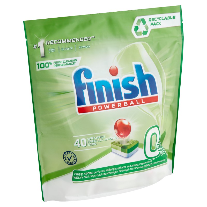 Viên rửa chén, bát Finish All in 1 max Eco 0% - Dành cho máy - Nhập khẩu tại Đức