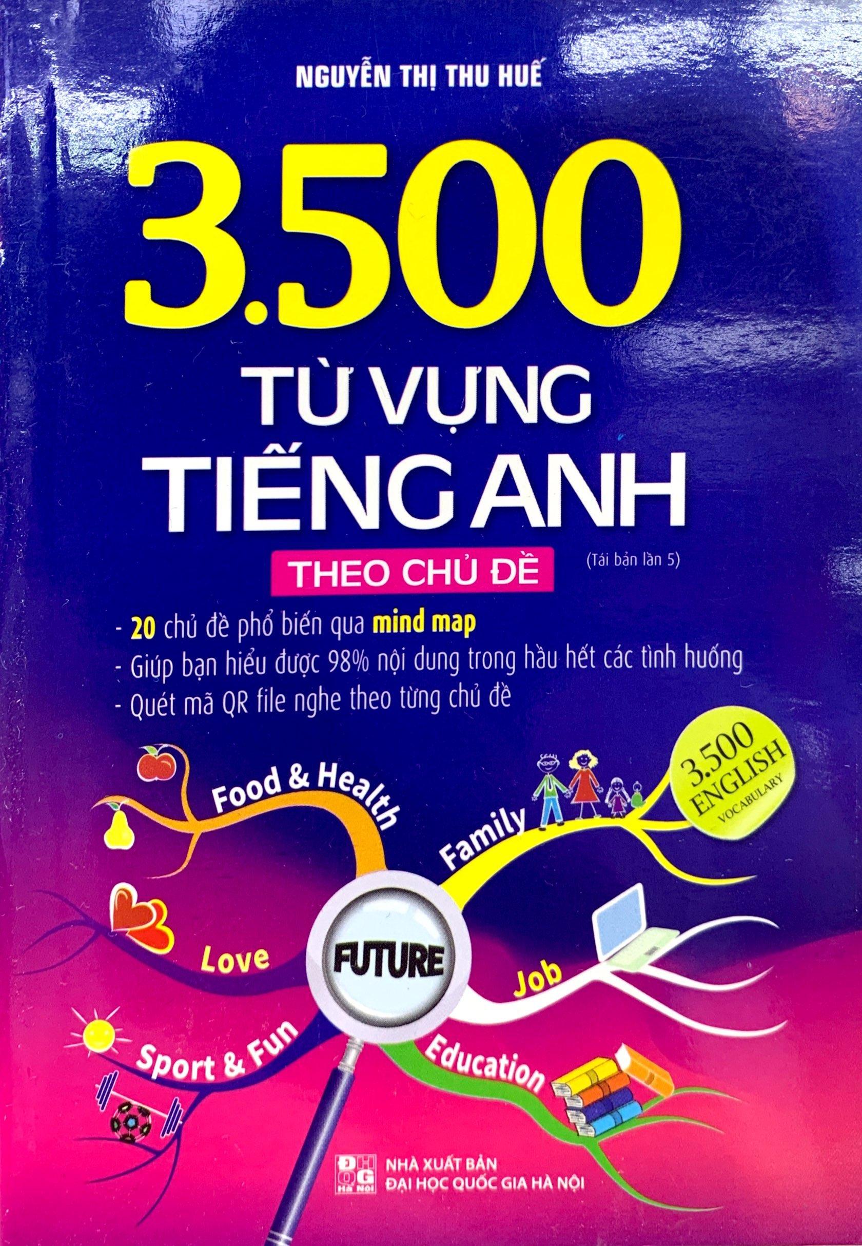 3500 Từ Vựng Tiếng Anh Theo Chủ Đề - Sách Màu (Tái Bản 2023)