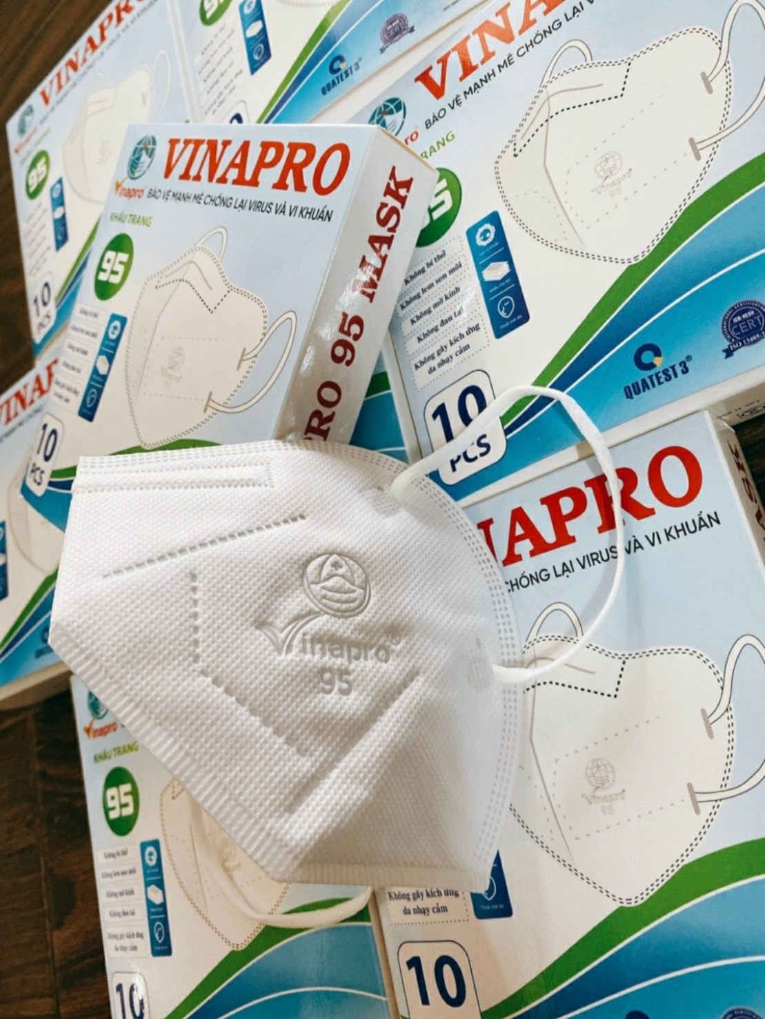 Khẩu trang 95 5 lớp kháng khuẩn Vinapro