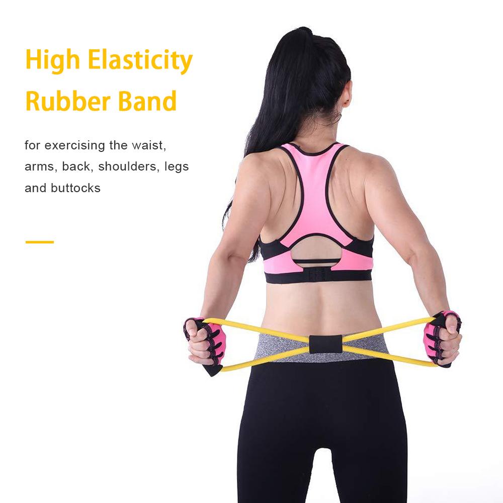Dây band cao su tập thể dục kháng lực co dãn hình số 8 chịu lực tốt