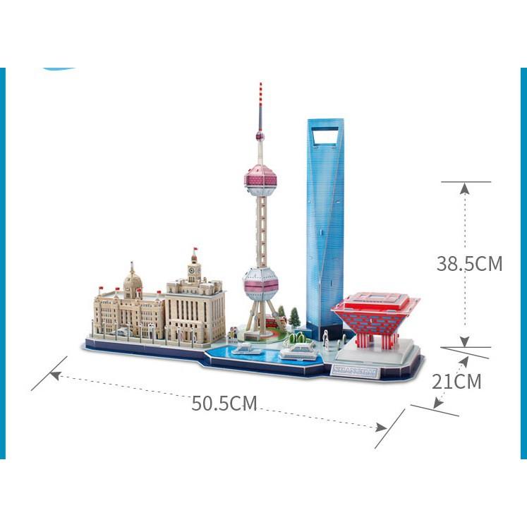 Mô hình giấy 3D - City Line Thượng Hải - MC265h