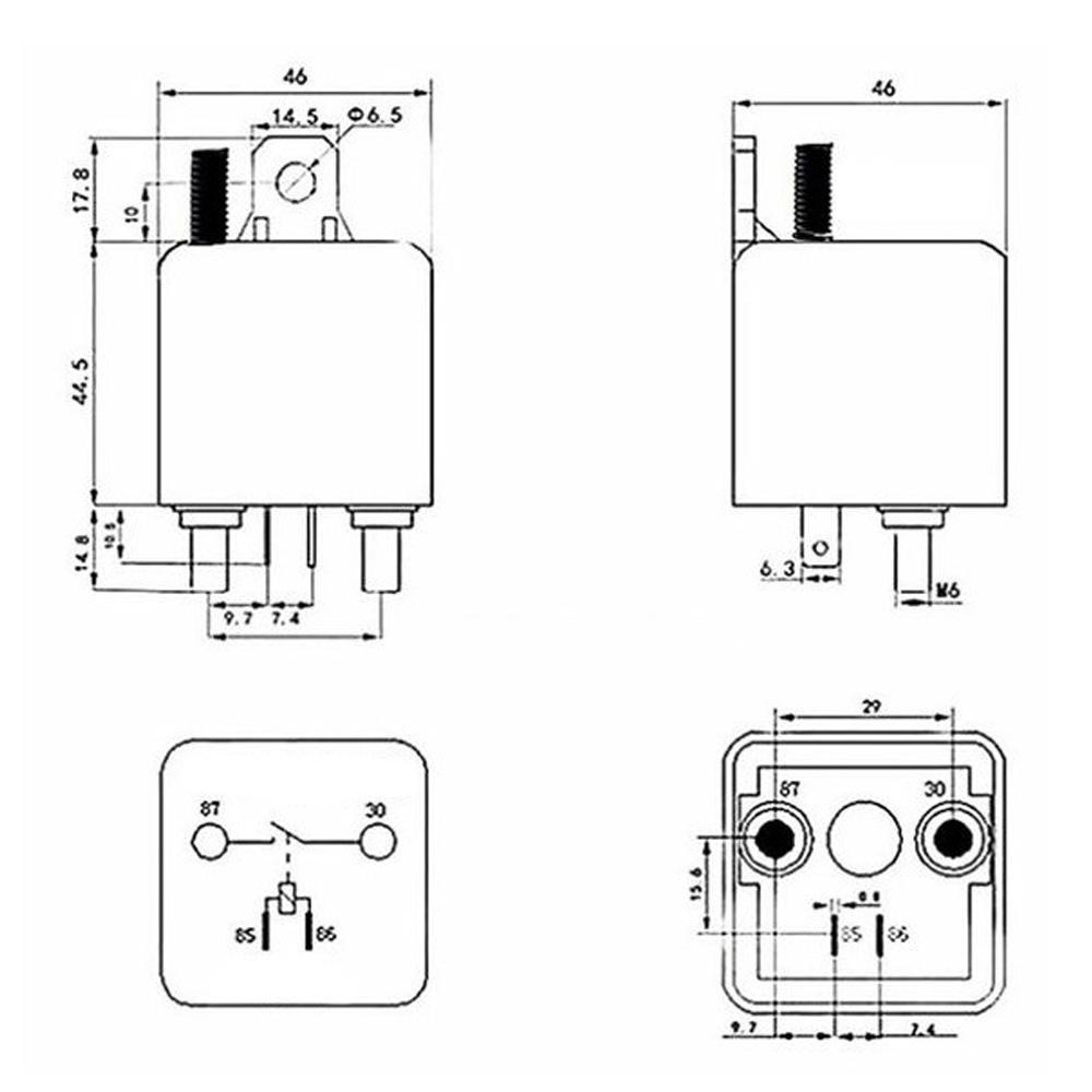 12 V Car Relay 200A Remote Dual Wireless Remote Disconnect Switch Copper Coil Battery Isolator