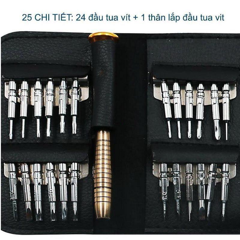 Bộ tô vít sửa chữa điện thoại, máy tính 25 đầu- 206638