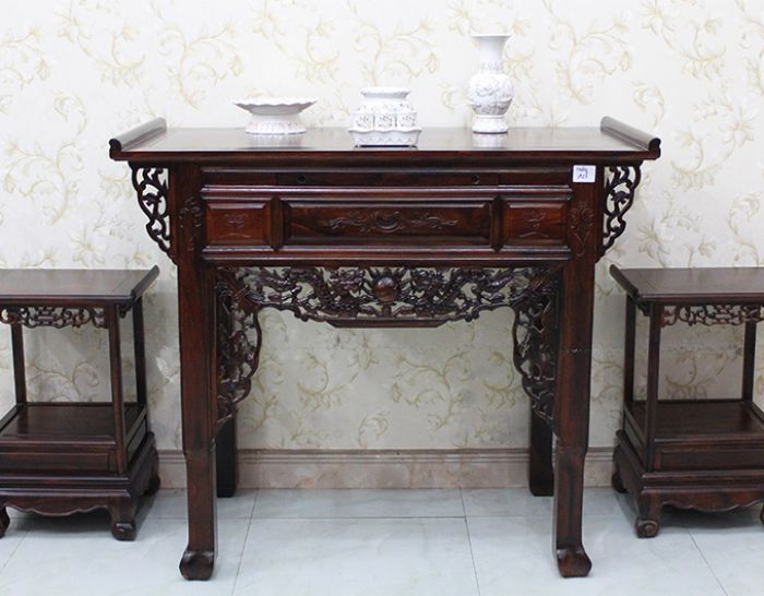 Bàn cúng - bàn thờ thờ phật gia tiên. ,bàn cúng 1 tầng gỗ