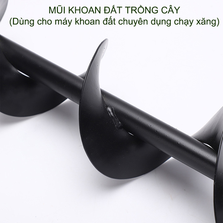 01 Mũi khoan đất trồng cây kích cỡ lớn, đường kính 10-15cm, dài 80cm