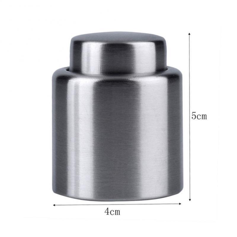 1PC Silver Elegant Stainless Steel Bottle Stopper Bar Accessories Champagne Sparkling Wine Oil Sealer Wine Stopper Saver Sealer