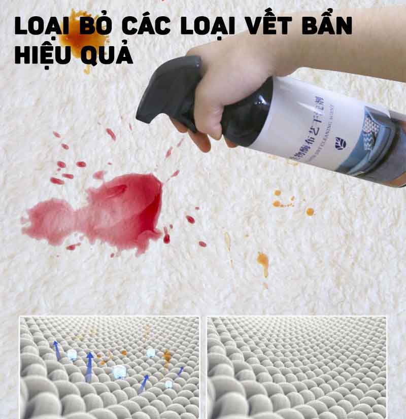 Dung Dịch Tẩy Rửa Vết Bẩn Ghế Sofa Nội Thất Bằng Vải Nỉ Cao Cấp 500ml