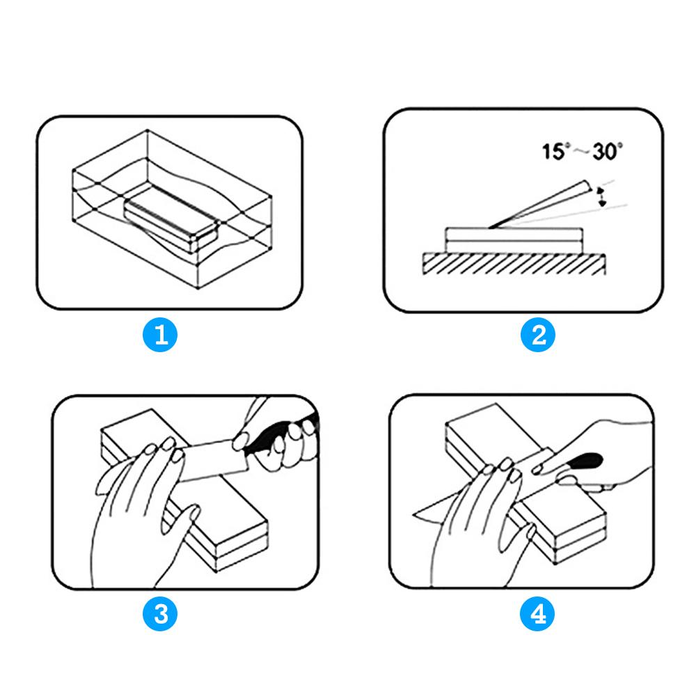 Knife Sharpening Stone Set 1000/6000 2 Side Whetstone Knife Sharpener Wet Stone Sharpening Kit with Non Slip Base Flattening Stone Kitchen Waterstone Hard Plastic BOX