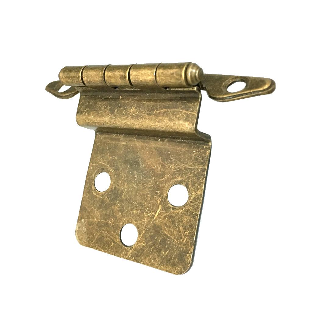 Vintage Antique Brass Mini Hinges for Wooden Furniture Box Hardware