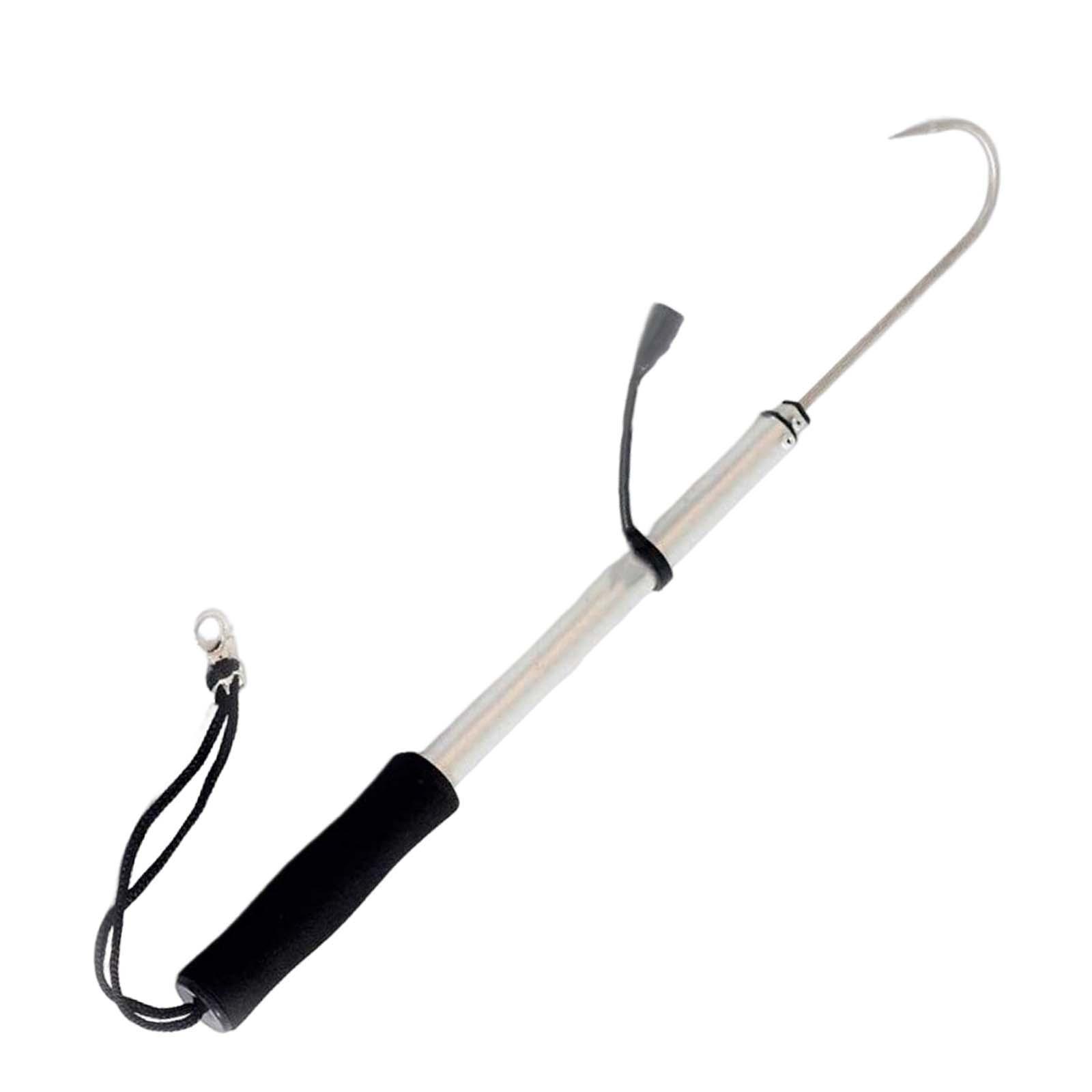 Fishing Gaff Fish Grip Freshwater Portable Lip Grabber with Spear Hook Sturdy Lightweight Boat Fishing Durable Fish Lip Gripper Fish Gripper
