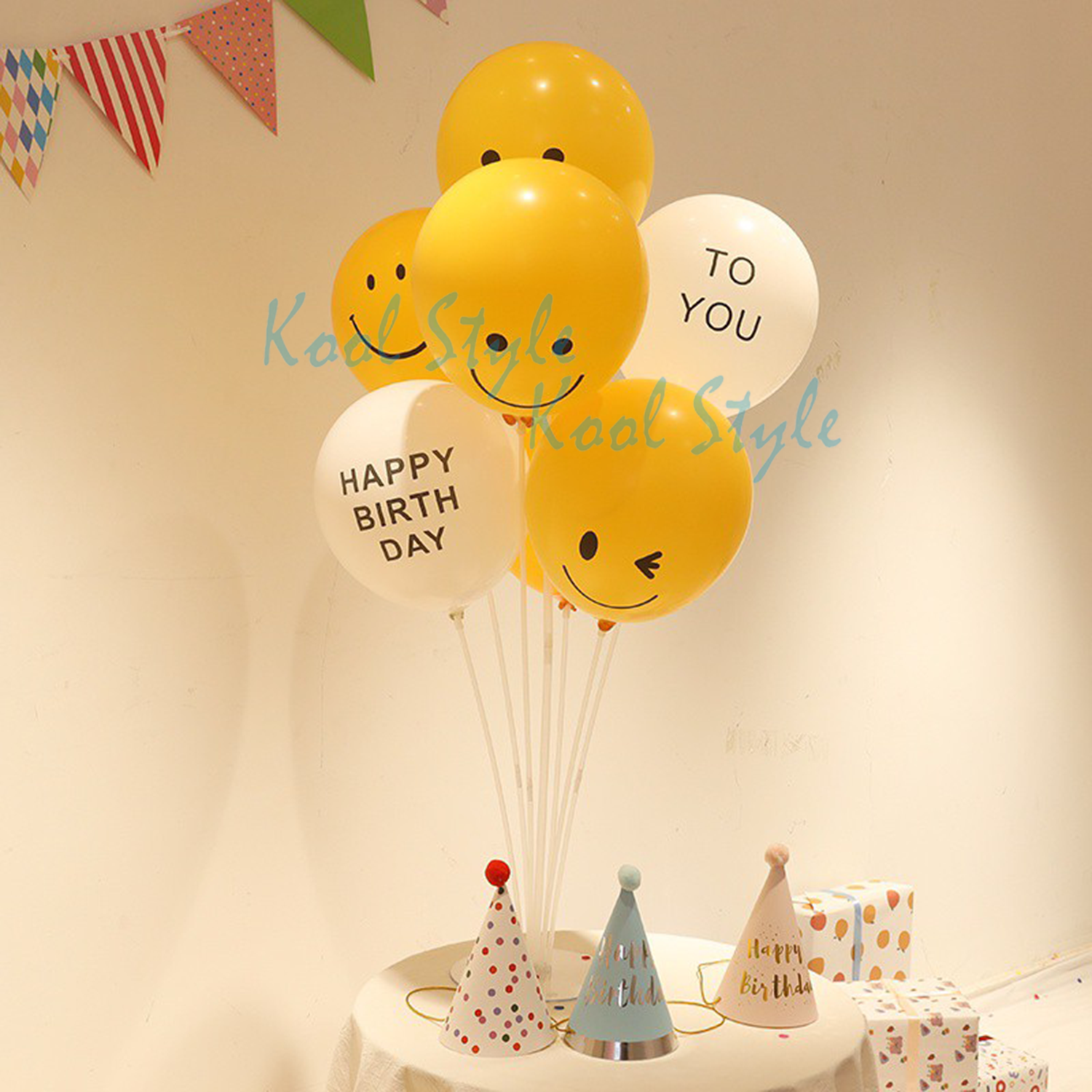 Bóng tròn in chữ HAPPY BIRTHDAY + TO YOU - Kool Style Shop