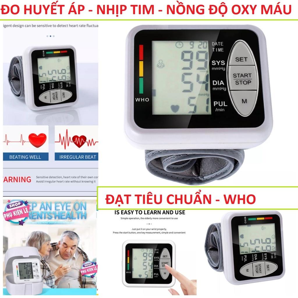 Máy đo huyết áp cổ tay tự động mẫu A1 đo nhanh chính xác loại tốt hàng cao cấp đạt chuẩn WHO