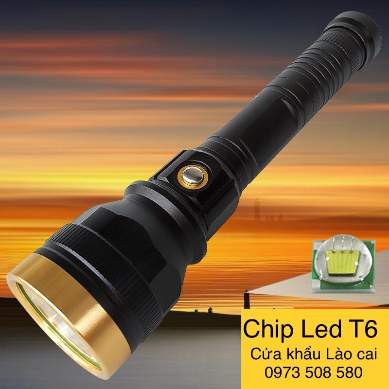 Đèn pin siêu sáng Chip Led T6 sáng cực mạnh,pin 9800mAh,toàn bộ vỏ hợp kim,chiếu xa 500m