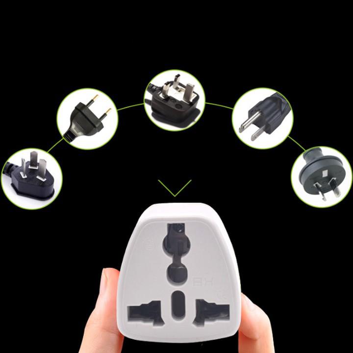 Ổ Cắm, Ổ Điện Chuyển Đổi Sạc Phích Cắm Đa Năng 3 Chấu Sang 2 Chấu Tiện Lợi Nguồn Điện 220V - Giao Hàng Toàn Quốc
