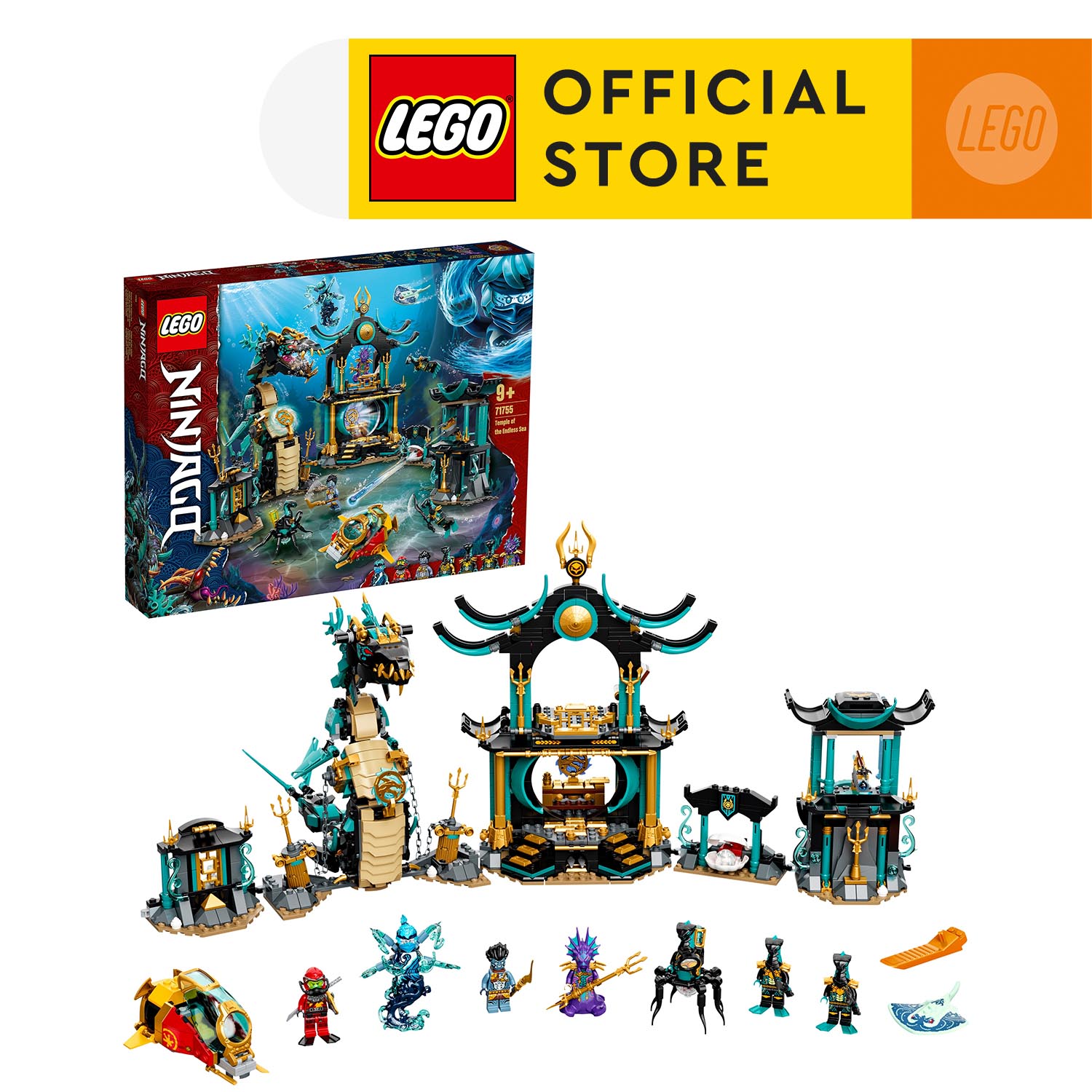 LEGO Ninjago 71755 Ngôi đền rồng dưới đại dương (1060 chi tiết)