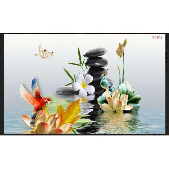 Tranh dán quán spa 3D