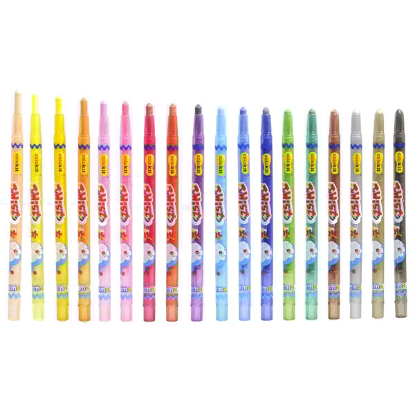 Bút sáp vặn Thiên Long Colokit Doraemon TCR-C05/DO - 18 màu - Không độc hại - Bút sáp siêu đẹp