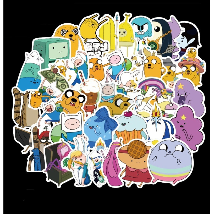 Bộ 50 miếng Sticker hình dán Adventure Time