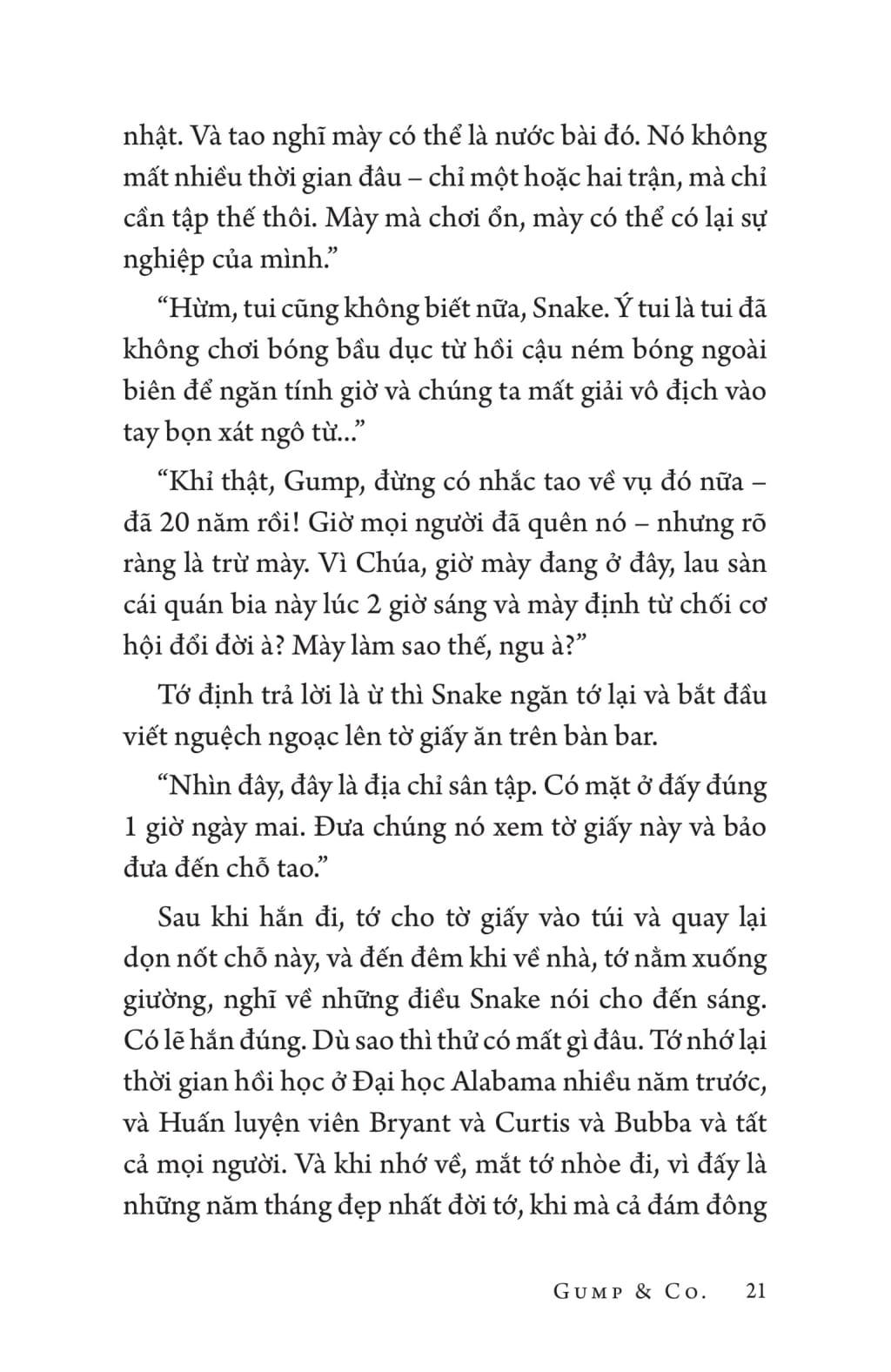 Sách GUMP &amp; GO (Phần Tiếp Theo Của Cuốn Tiểu Thuyết Bán Chạy Toàn Cầu Forrest Gump)