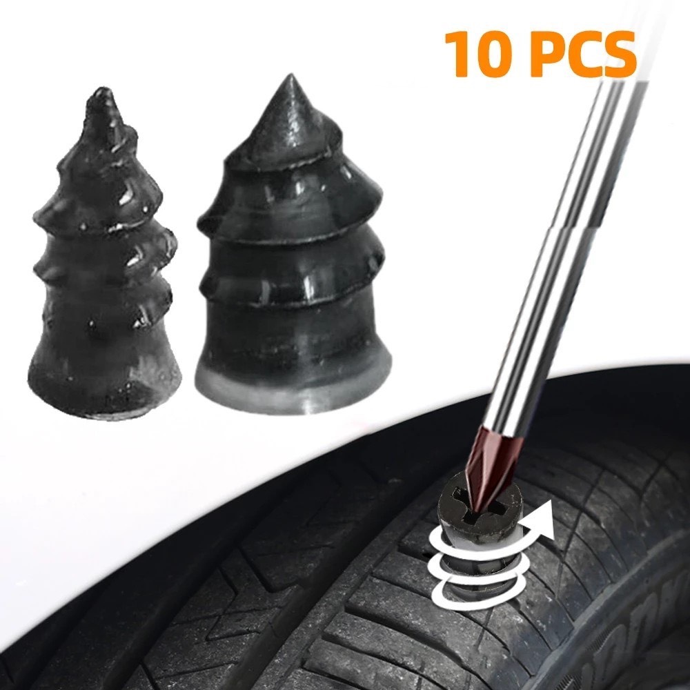 Bộ đinh vít vá lốp xe bị xì bằng chất liệu cao su dùng để tự sửa chữa cho xe hơi/xe mô tô