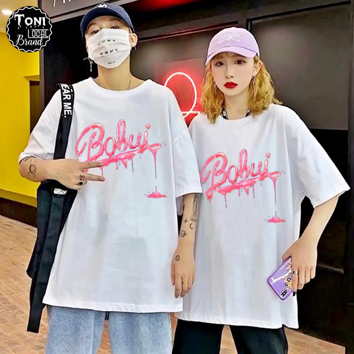 Áo Thun Tay Lỡ Local Brand BOBUI Cotton 100 form rộng nam nữ Unisex