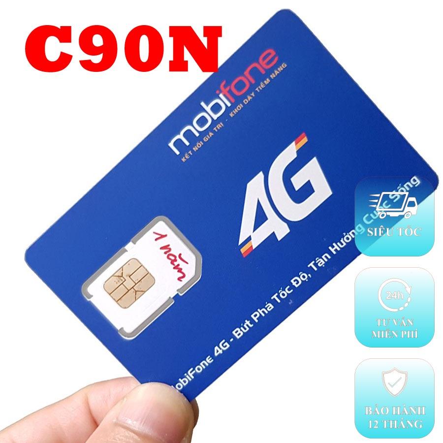 Sim vào mạng 1 năm không phải nạp - C90N Mobifone - hàng chính hãng