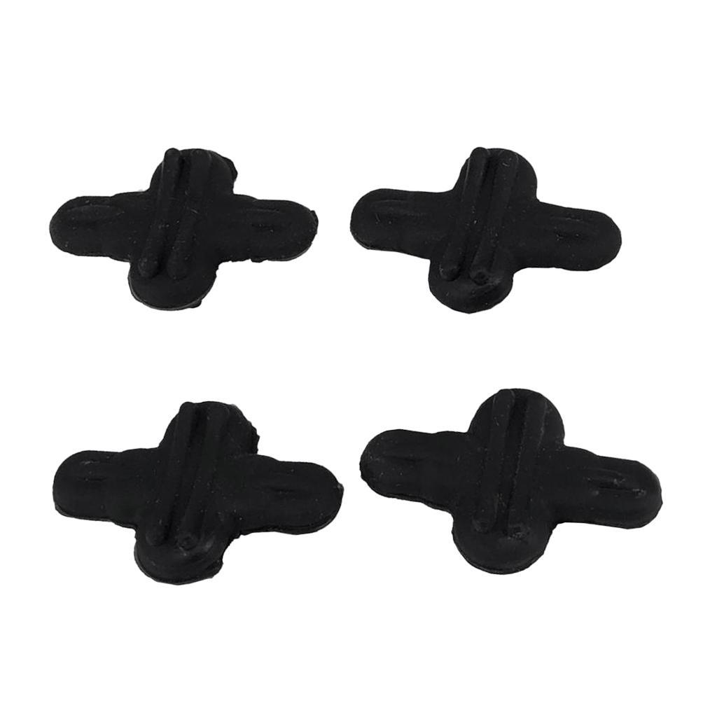 4ps Bow String Leech Silencer Rubber Shock Absorber Reduce Noise Vibration Damper