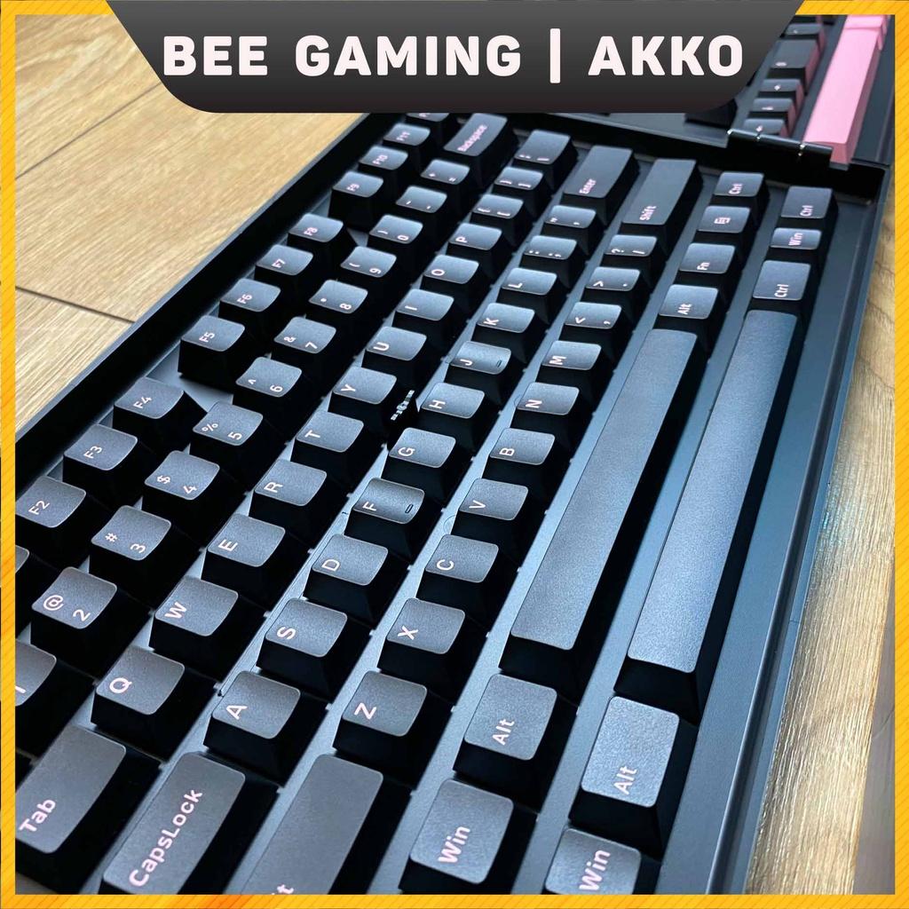 Bộ keycap chính hãng AKKO - Black Pink (PBT Double Shot / Cherry Profile / 229 nút )