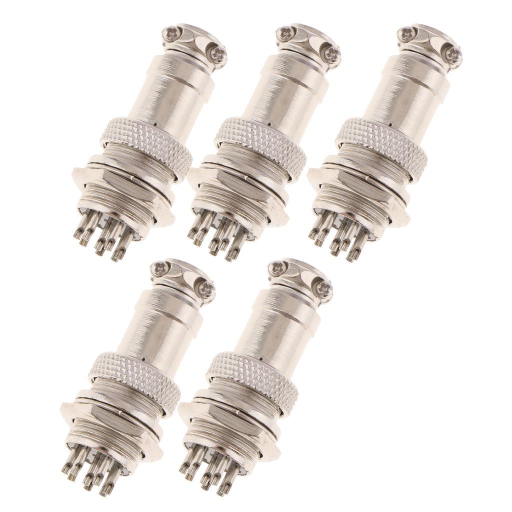 5pair GX16 Air Plug Aviation Plug And Socket Connectors Cable Plug Socket GX16-8 Pin