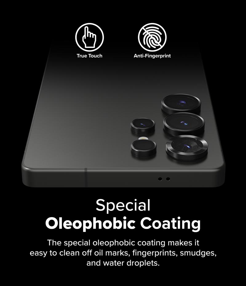 Dán camera Ringke Lens Frame Glass cho Samsung Galaxy S25 Ultra  chống trầy xước, kèm khung dán_ Hàng Chính Hãng