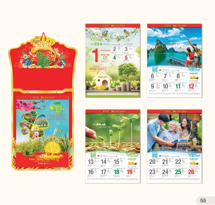 Lịch 52 tuần 2025 - AH-34 Bốn Mùa Sung Túc