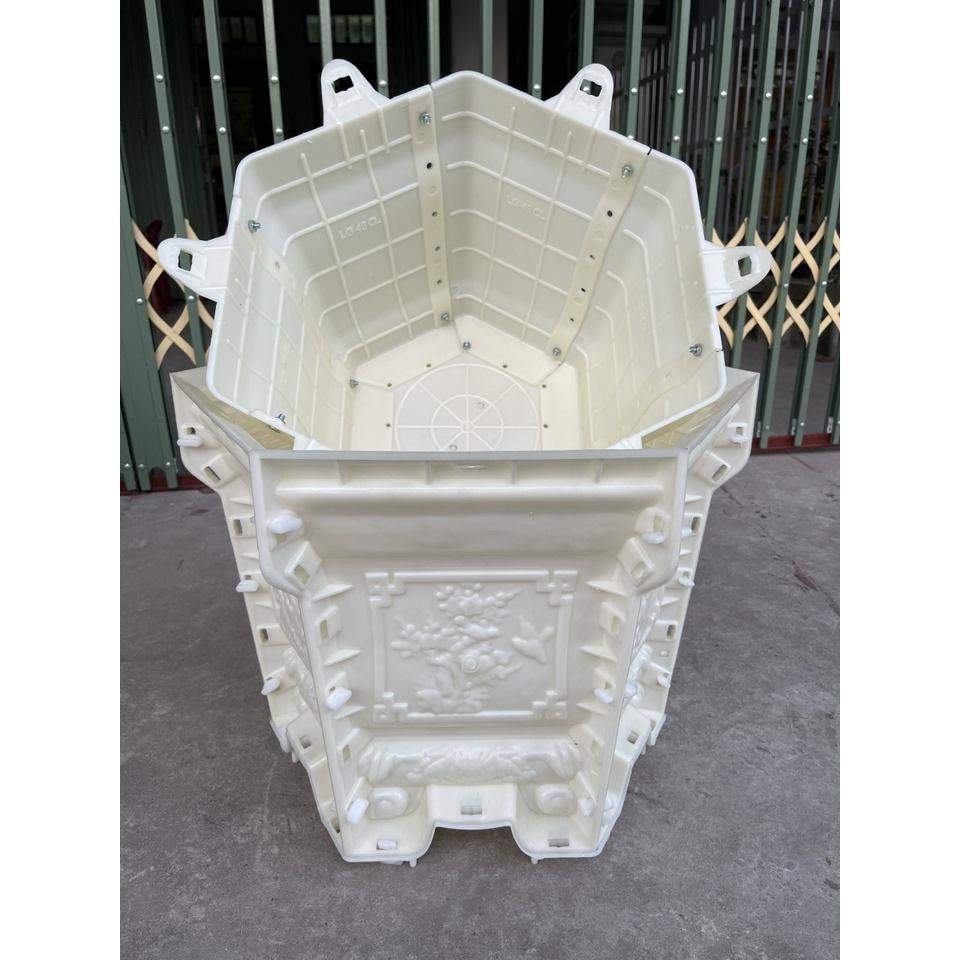 Khuôn chậu lục giác 48 chân liền nhựa ABS có đủ lòng trong