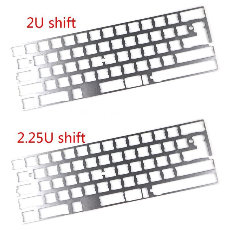 HSV Silver Positioning-Board 60% Aluminum Mechanical Keyboard Plate Support GK64 DZ60 GH60 CNC Support Split Spacebar 2U/2.25U Spacebar
