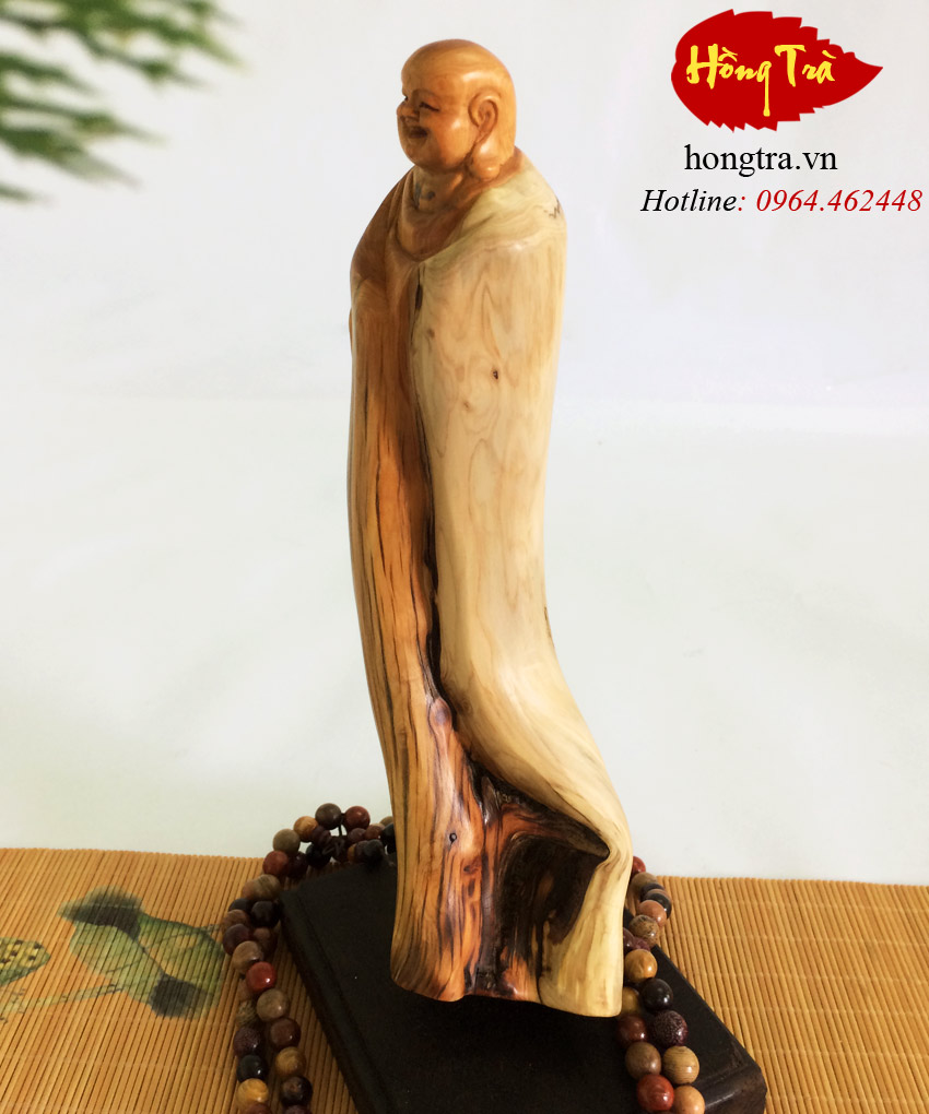 Tượng phật Di Lặc gỗ nhai bách TGPDL11