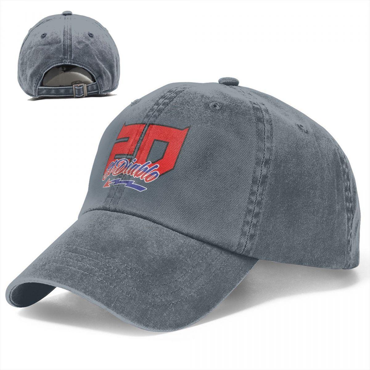 Fabio Quartararo Mùa thu mùa thu Mũ nam nữ giới đội bóng chày cổ điển 20 Motocross Sun Hat Denim Sport Casquette Color: Dark Gray Size: One Size