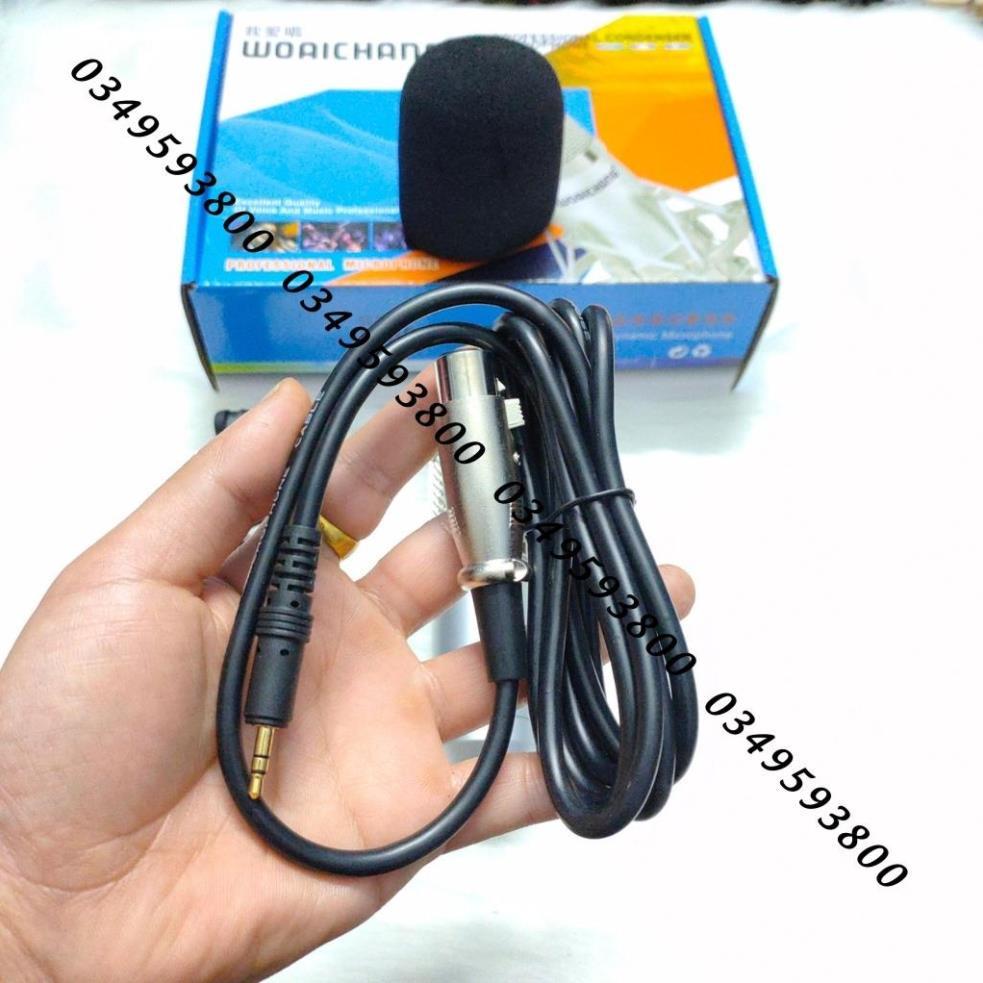 Mic thu âm waichang bm900 bạc, chuyên dụng cho các dòng sound card K10, K300, H9, V8 có bảo hành 6 tháng