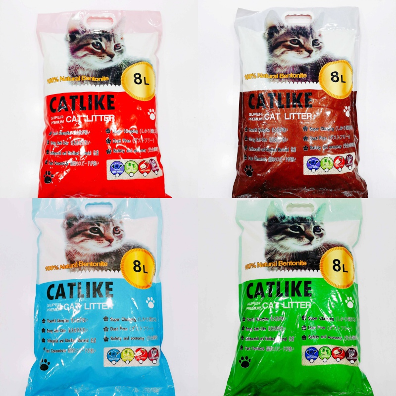 Cát Vệ Sinh Cát Đất Sét Cho Chó Mèo Cat Like 4 Mùi Hương Túi 8L