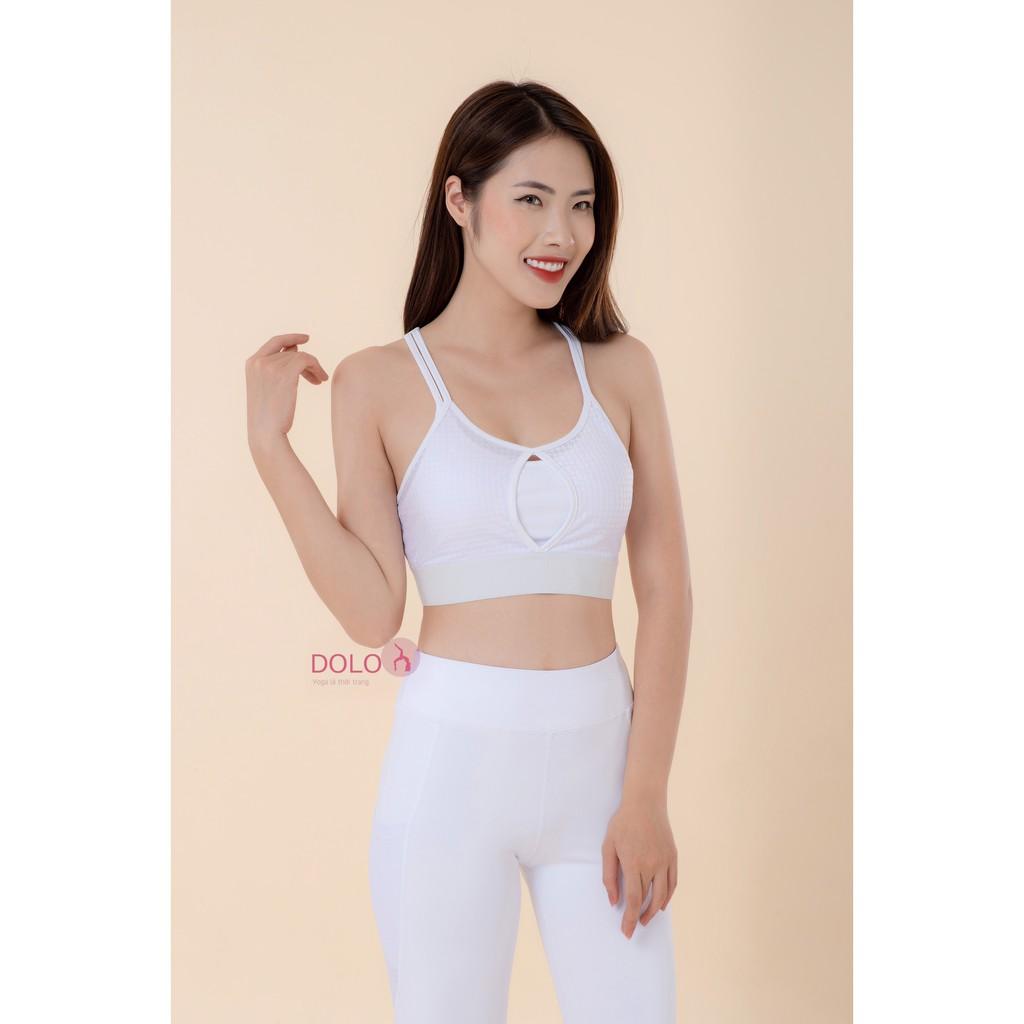 ÁO TẬP phối lưới -yoga - zumba- gym - áo có mút -Thun Spandex cao cấp - quảng châu loại 1
