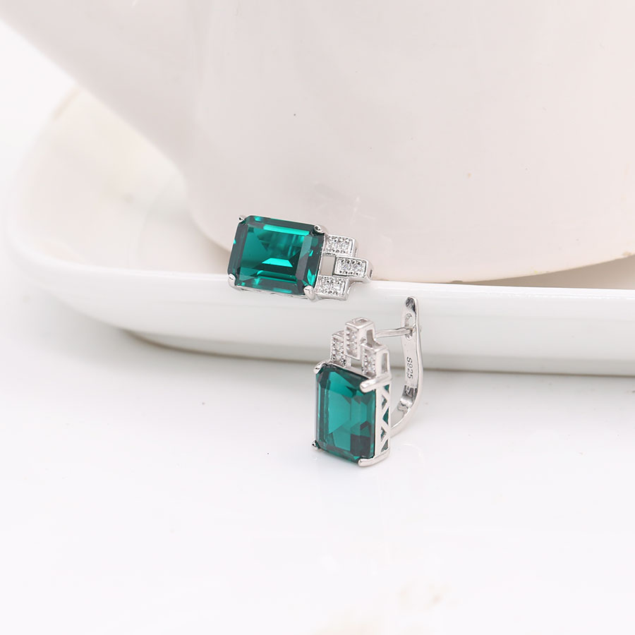 Bộ Trang Sức Bạc Ngọc Lục Bảo - BDM2315 - Bảo Ngọc Jewelry