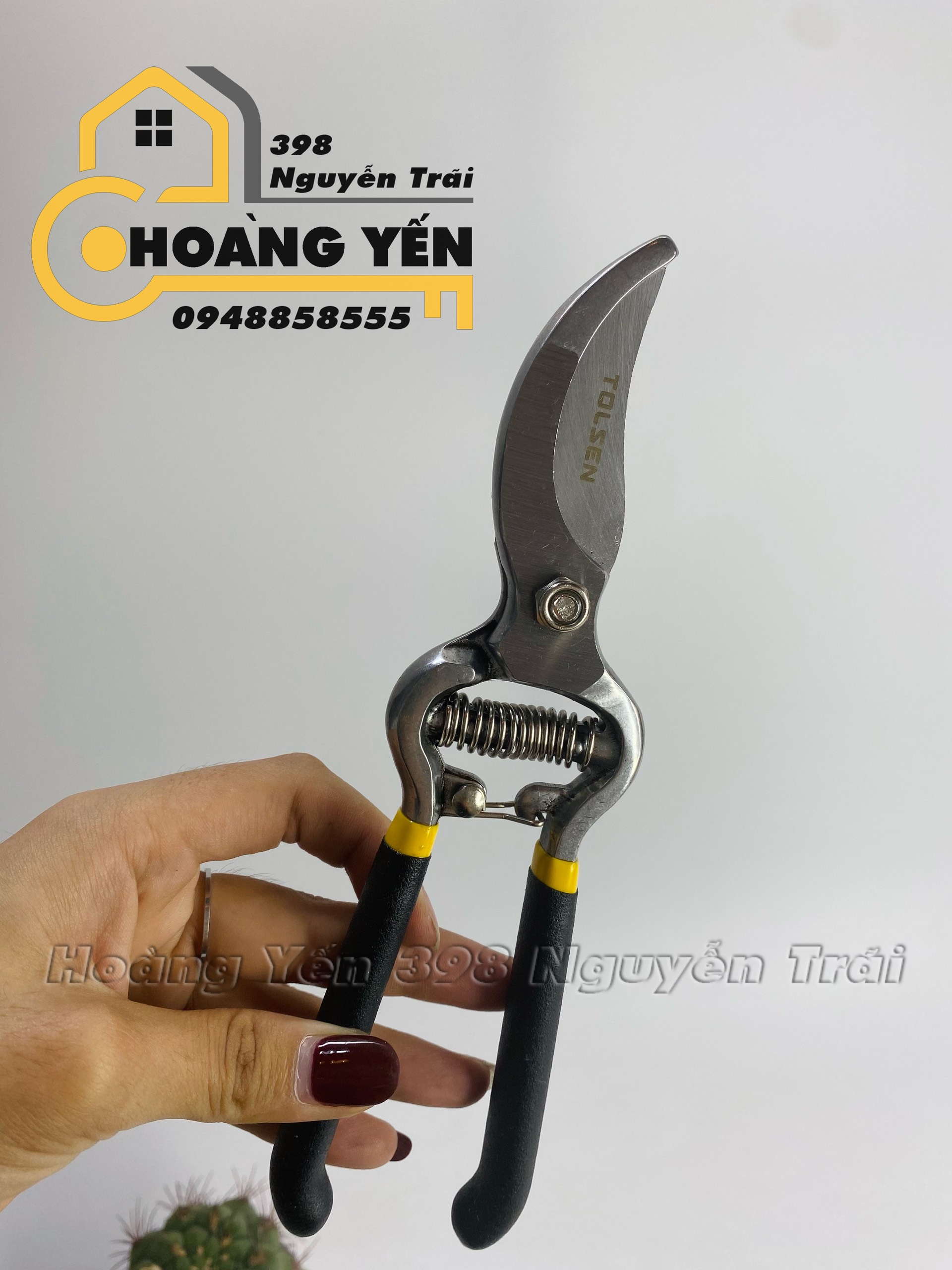 Kéo Cắt Cành Cán Nhung Tolsen 31018 (20cm)