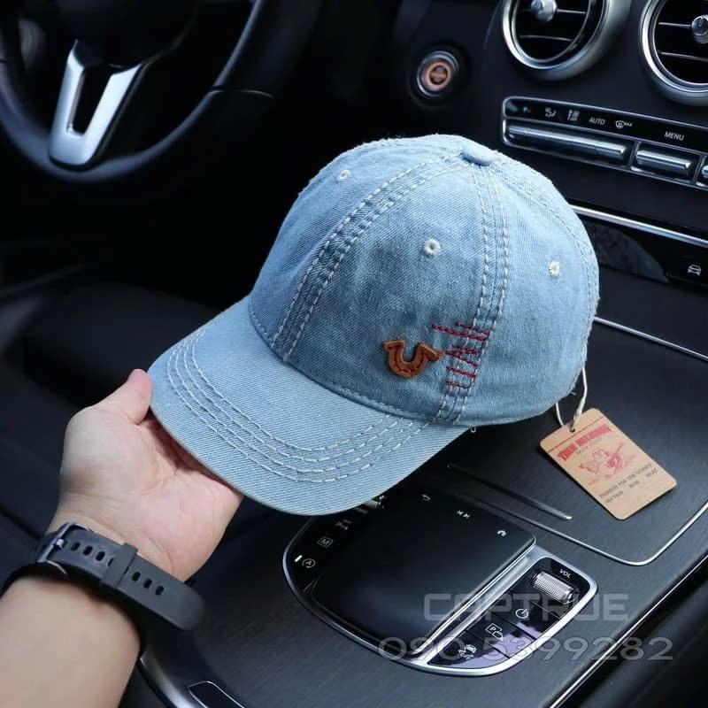 (Hàng VNXK) Nón kết, mũ lưỡi trai ÔNG ĐỊA Chỉ Nổi vải jeans Form chuẩn đẹp (Ảnh thật)
