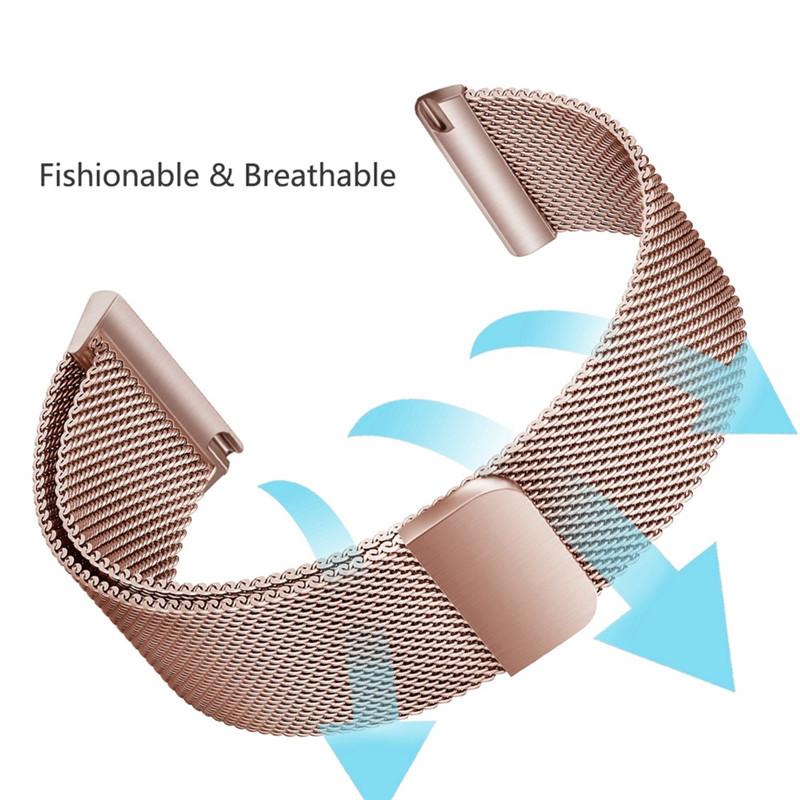 Dây đeo Fitbit Versa bằng thép không gỉ