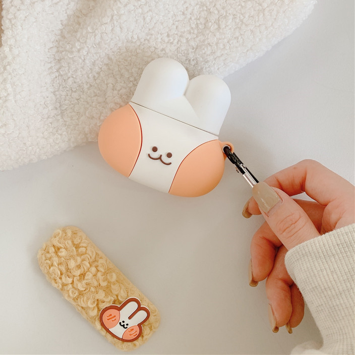 Bao Case Cho Airpods 1/ Airpods 2 / Airpods Pro Hình Mặt Thỏ Cute