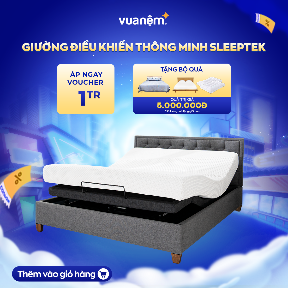 Giường thông minh SleepTek 2.0